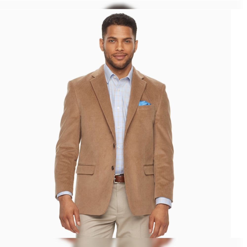 Chaps Camel color stretch sport coat 44R